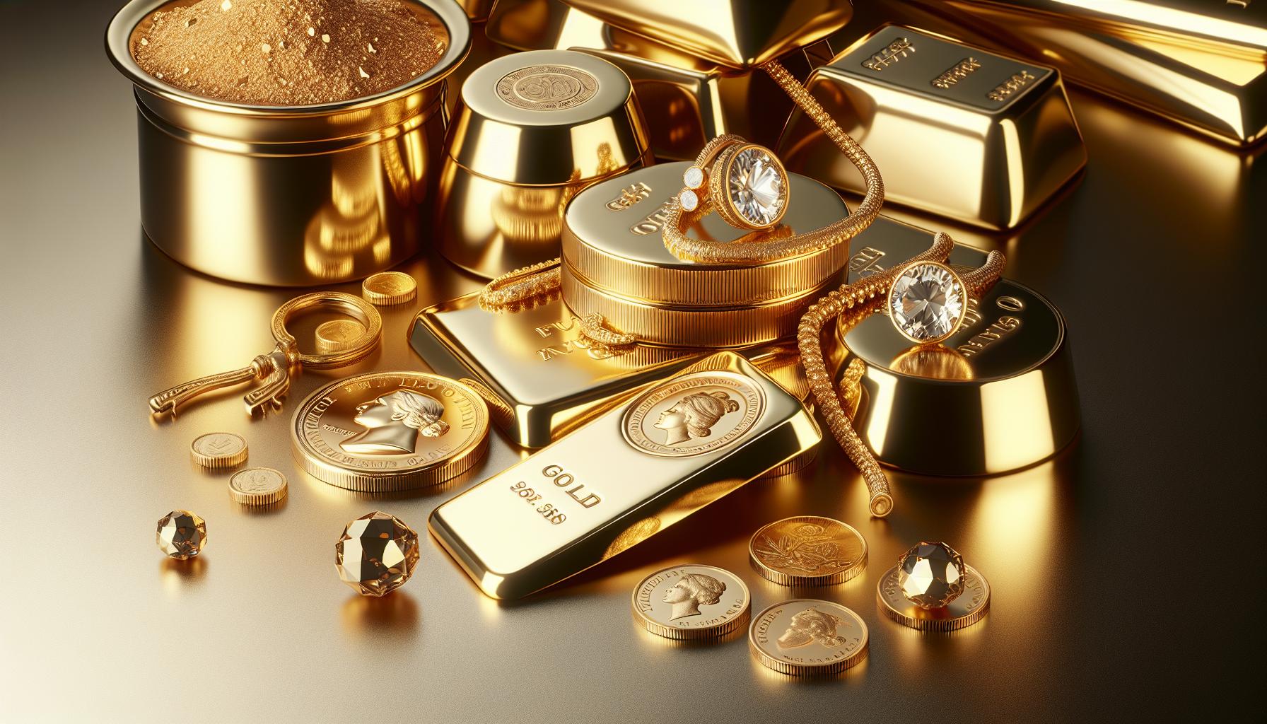 Different Forms of Gold: Bullion, Coins, and Jewelry Explained