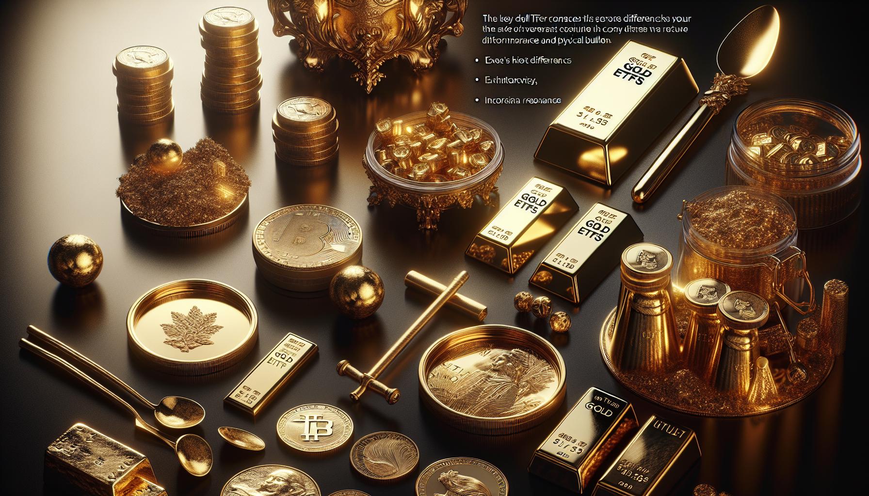 Gold ETFs vs. Physical⁢ Bullion: Key Differences Explained